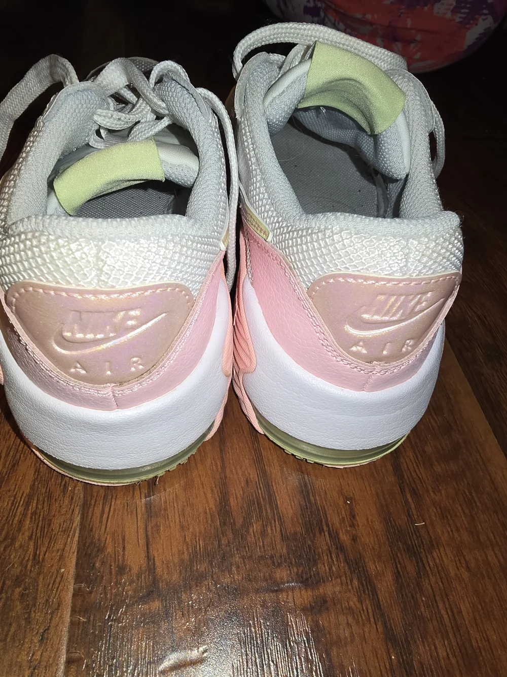 Nike Girls Pink & White Air Max Style Sneakers Sz 4y